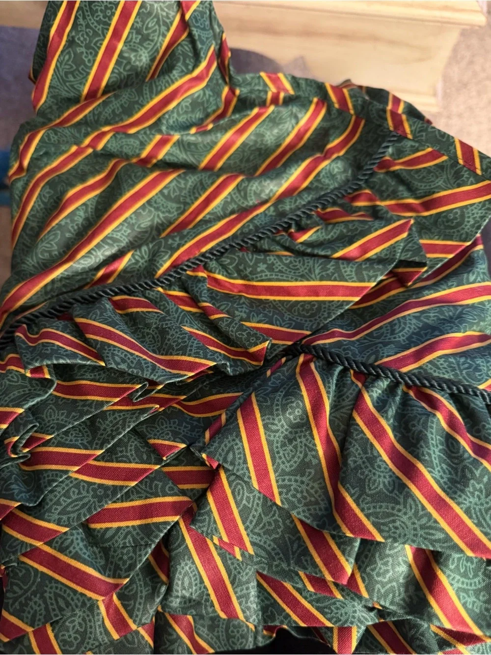 LONGABERGER IMPERIAL STRIPE TREE SKIRT/BRAND NEW!